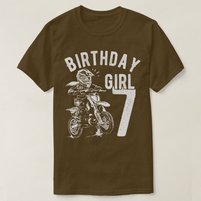 Camiseta Crianças de 7 anos Meninas de aniversário Meninas  (Frente do Design)