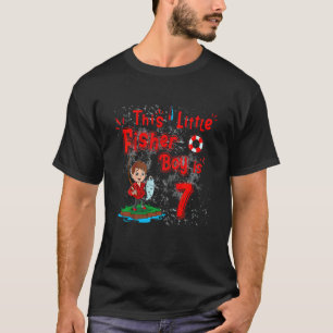 Camiseta Crianças de 7 anos Menino pequeno Pescador Criança