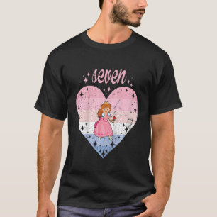 Camiseta Crianças de 7 anos Princesa Gira 7 B