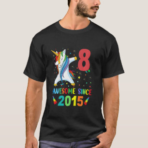Camiseta Crianças de 8 anos adolescentes bebendo Unicorn 8º