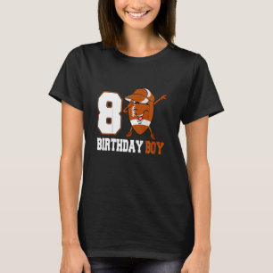 Camiseta Crianças de 8 anos bebendo futebol 8º aniversário
