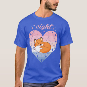Camiseta Crianças de 8 anos, Fofo para a garota de aniversá