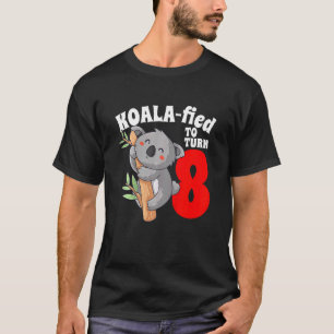 Camiseta Crianças de 8 anos Koala Aniversário Cute Koalafie