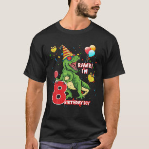 Camiseta Crianças De 8 Anos - Oitava Presente De Aniversári