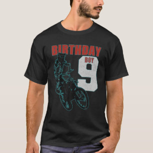 Camiseta Crianças de 9 anos - Criança de aniversário - Cama