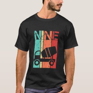 Camiseta Crianças De 9 Anos De Idade, Caminhão De Construçã