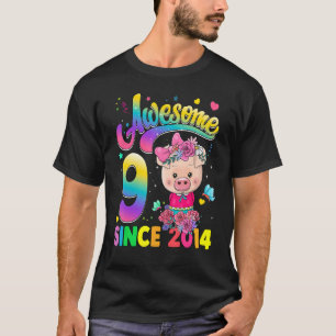 Camiseta Crianças De 9 Anos Desde 2014 Princesa Porco 9.