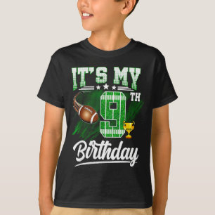 Camiseta Crianças de 9 anos É meu 9º aniversário Tema de fu