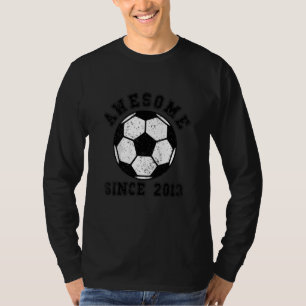 Camiseta Crianças de 9 anos Futebol 9 Aniversário Jogador d