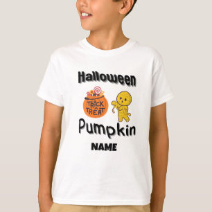 Camiseta Crianças de abóbora do Halloween presentes persona