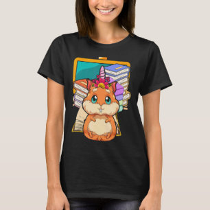 Camiseta Crianças de animais de estimação Hamster estudante