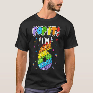 Camiseta Crianças de aniversário Pop Eu sou 6 6 Aniversário