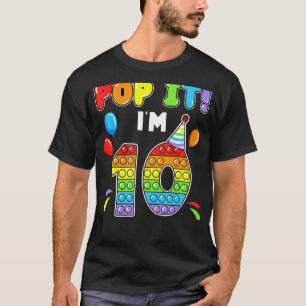 Camiseta Crianças de aniversário Pop, tenho 10 anos, 10º an
