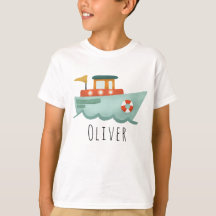 Crianças De Barcos Náuticos, Azuis, Cute