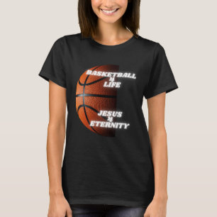 Camiseta Crianças de Basquete Cristão Atleta Religioso Jesu