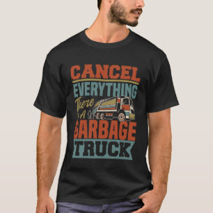 Camiseta Crianças de Caminhões de Lixo do reciclagem