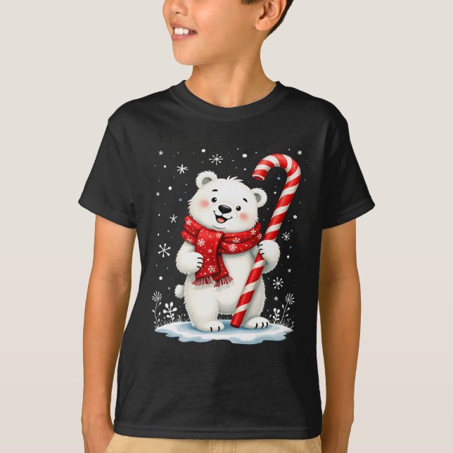 Camiseta Crianças de Caranhão de Urso Polar (Frente)