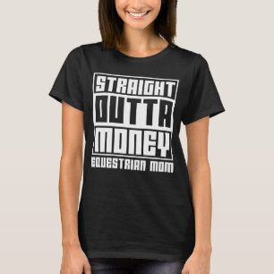 Camiseta Crianças de Cavalgada Mãe Equestre Straight Outta