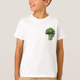 Camiseta Crianças de Coala Abraçando Brócolis Gigante
