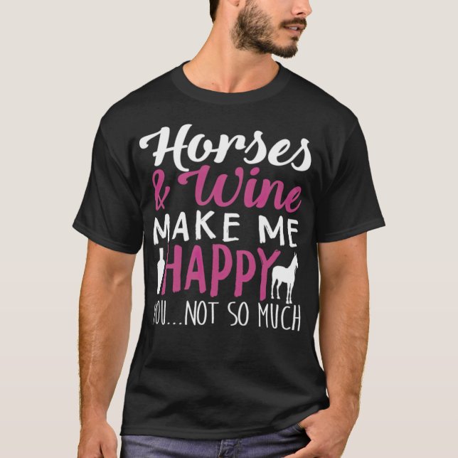 Camiseta Crianças de corridas de cavalos e cavalos (Frente)