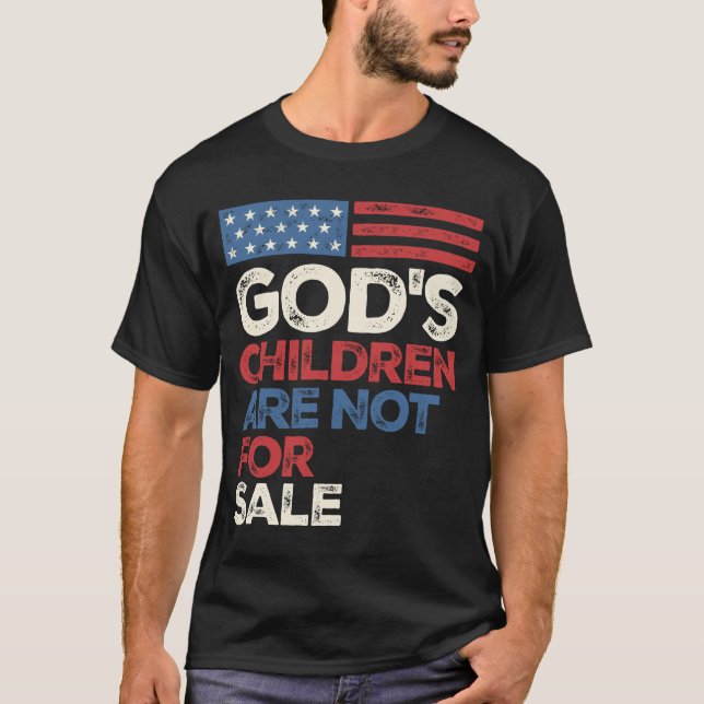 Camiseta Crianças de Deus não são para venda (Frente)