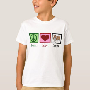 Camiseta Crianças de Fotografia do Peace Love