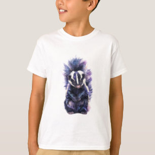 Camiseta Crianças de Gambá Manchado da Galáxia Roxa