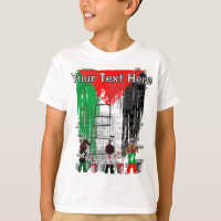 Crianças de Gaza Pintando a Bandeira da Palestina