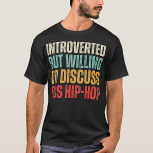 Camiseta Crianças de hip hop dos anos 90 introverteram-se m