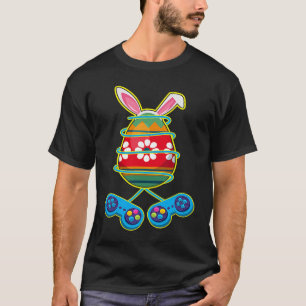Camiseta Crianças De Jogo De Ovos De Coelhinho De Gamer Eas