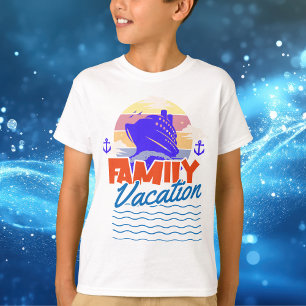 Camiseta Crianças De Laranja Da Família Sunset