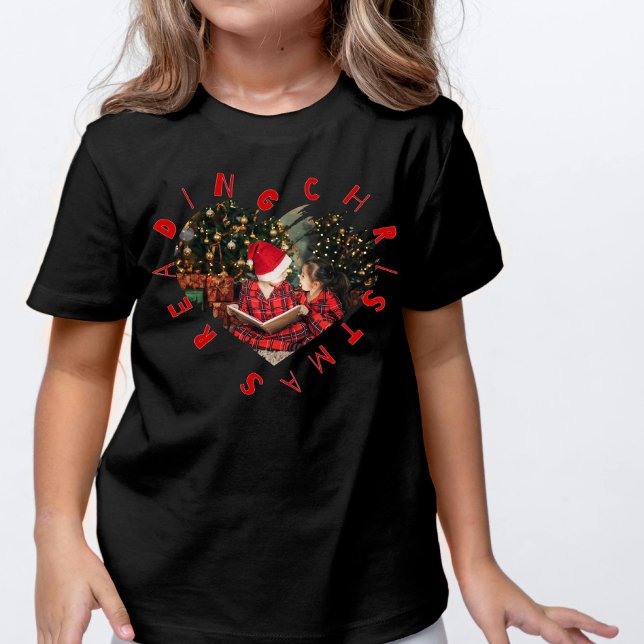 Camiseta Crianças de Leitura de Natal (Criador carregado)
