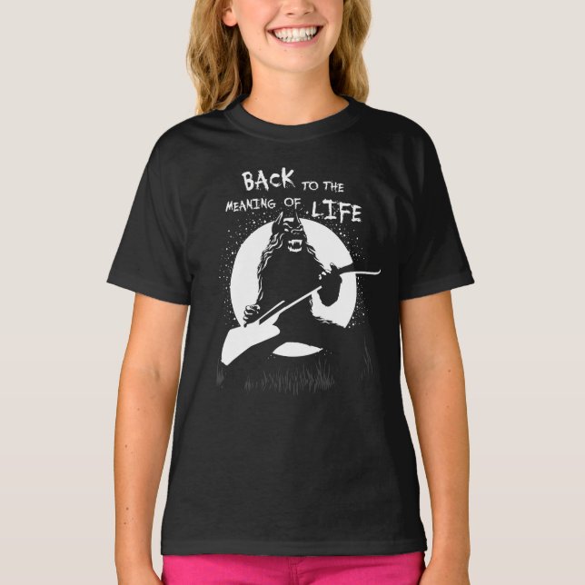 Camiseta Crianças de lobisomem de Metal Pesado (Frente)