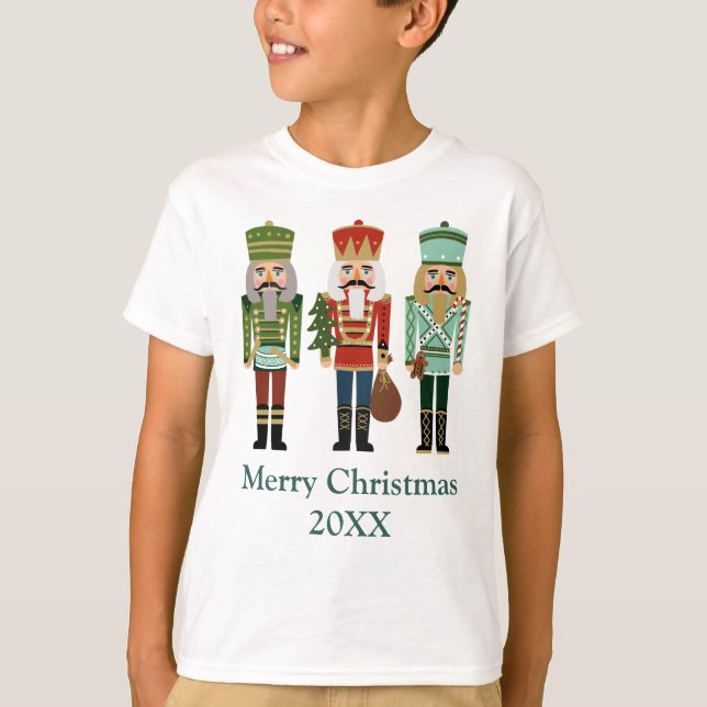 Camiseta Crianças de Natal Nozes (Frente)