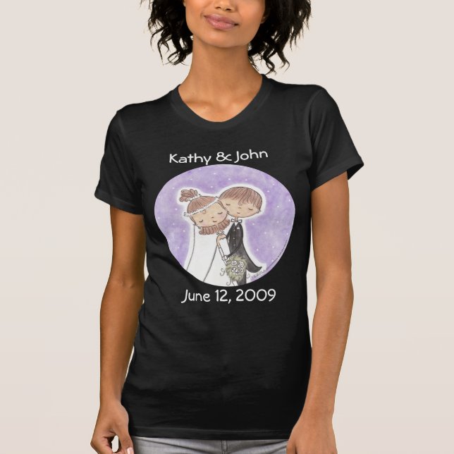 Camiseta Crianças de noiva e noiva (Frente)