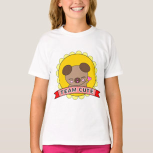 Camiseta Crianças de Ondas de Coração Feliz e Feliz