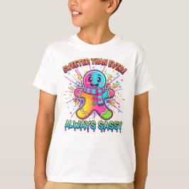 Camiseta Crianças de Pão de Mel Doce e Sassy
