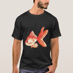 Camiseta crianças de peixes em estilo de desenho animado