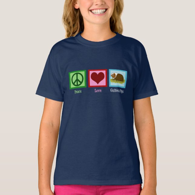 Camiseta Crianças de porcos da Peace Love Guiné (Frente)