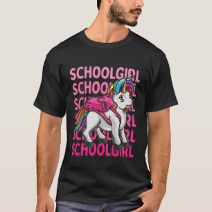 Camiseta Crianças De Primeira Classe "Garota Escolar" 1Rua
