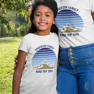 Camiseta Crianças de Reunião da Família Personalizada da Mo