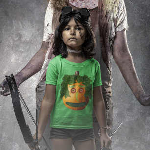 Camiseta Crianças de rosto de abóbora de Comida do Dia das 