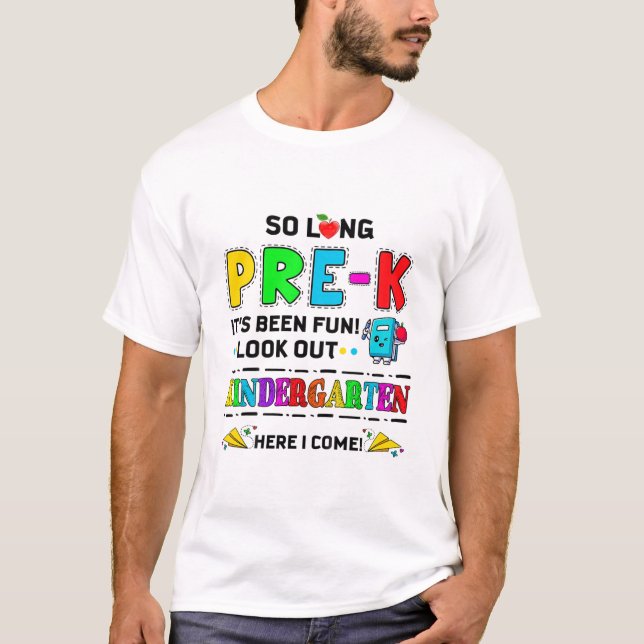 Camiseta Crianças De Tão Longo Jardim Pré-K Aqui Eu Venho P (Frente)