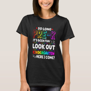 Camiseta Crianças De Tão Longo Jardim Pré-K Aqui Eu Venho P