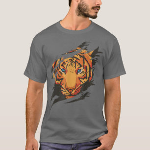 Camiseta Crianças de Tigre Animal 5874