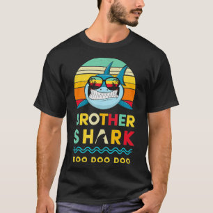 Camiseta Crianças de tubarão irmãos presentes para bebê