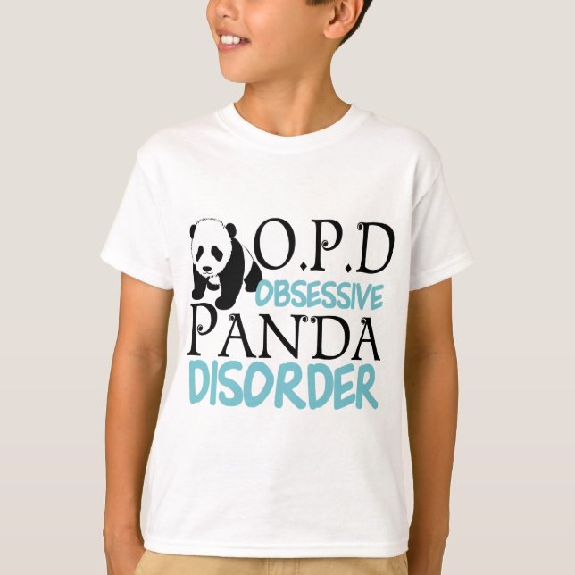 Camiseta Crianças de Urso de Panda Bonita (Frente)