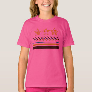 Camiseta Crianças de Verão com três estrelas
