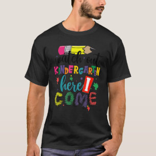 Camiseta Crianças De Volta À Escola Assistam Ao Jardim De I