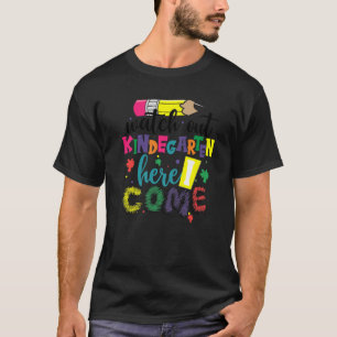 Camiseta Crianças De Volta À Escola Assistam Ao Jardim De I